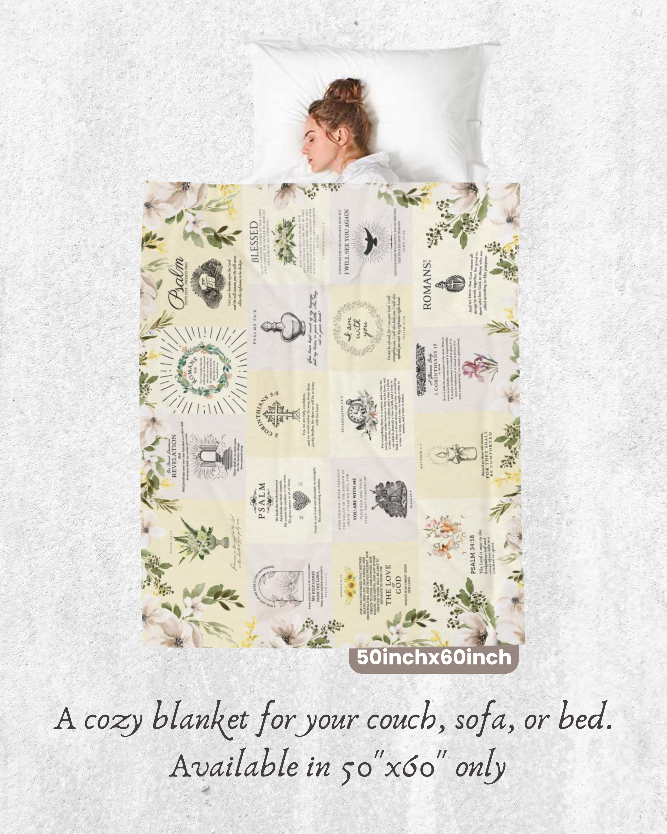 Dawn Bible Verse Sympathy Blanket