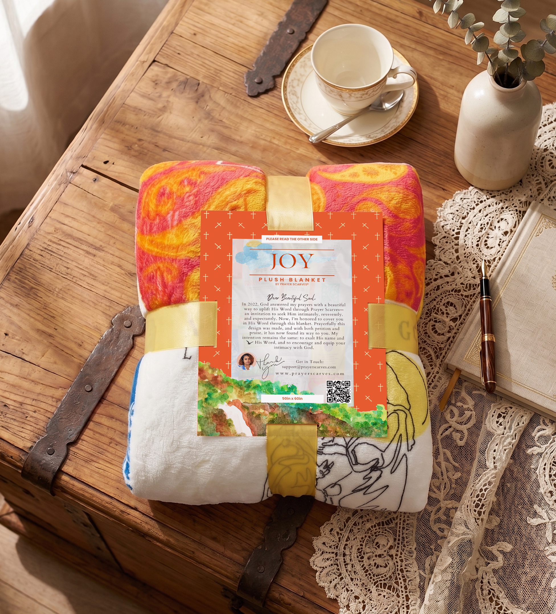 Joy Bible Verse Blanket