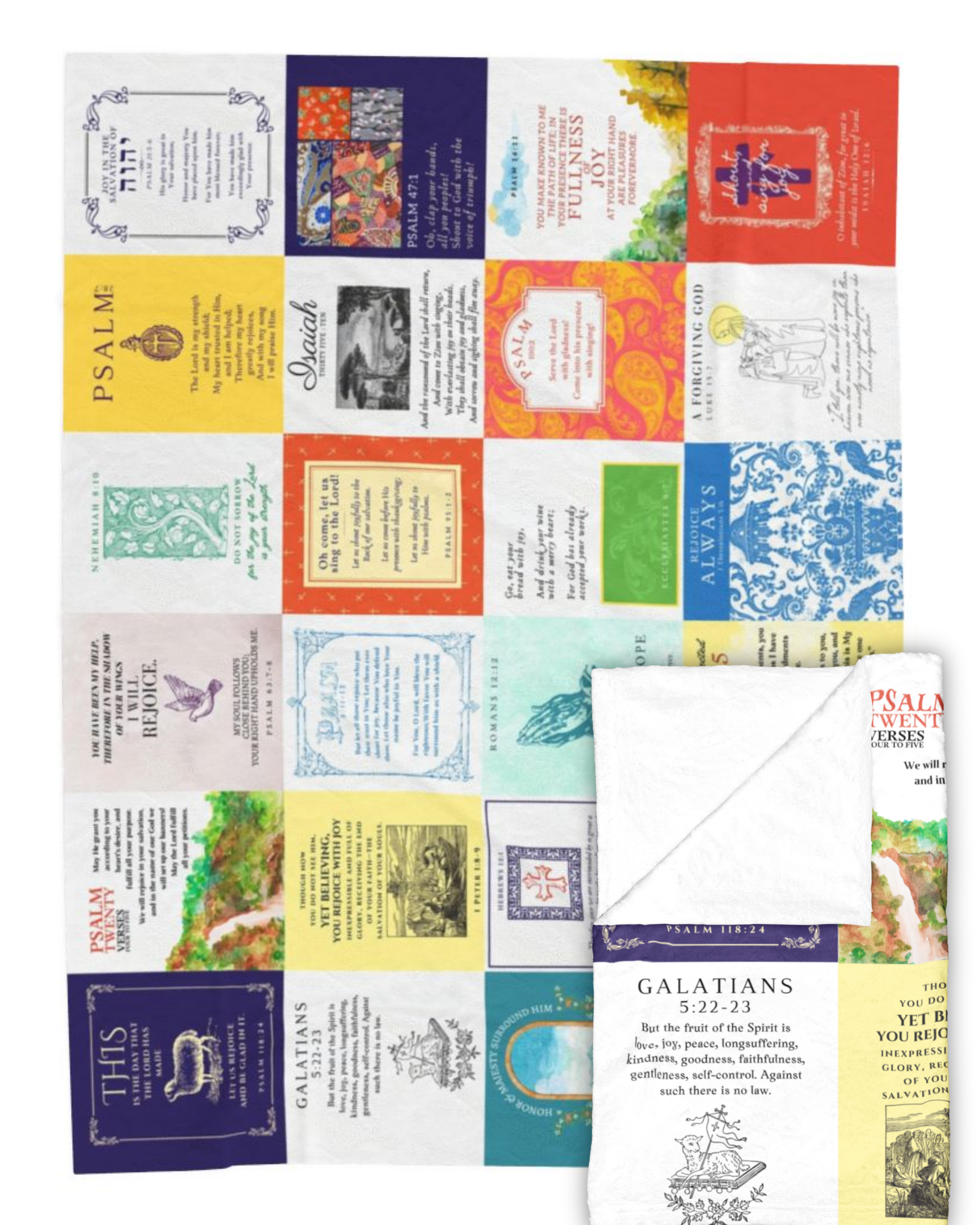 Joy Bible Verse Blanket