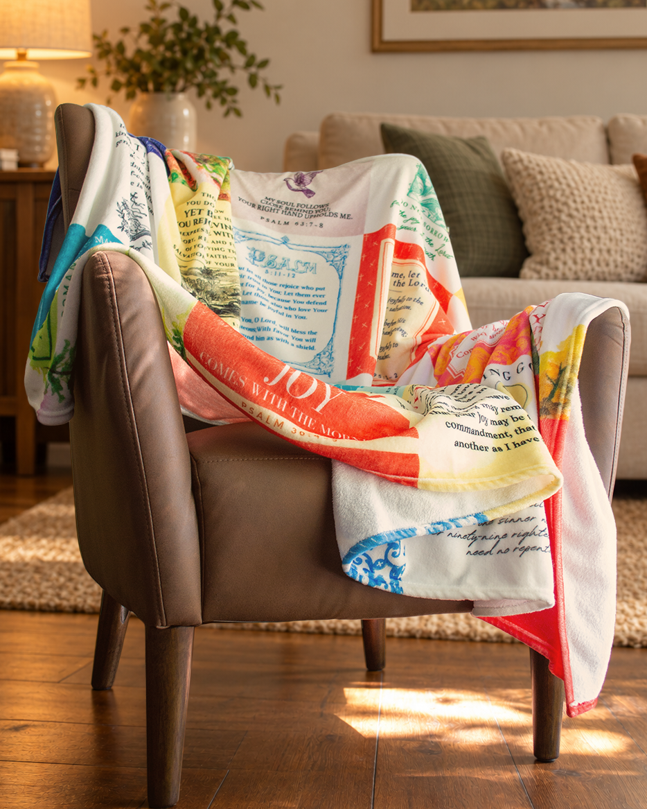 Joy Bible Verse Blanket