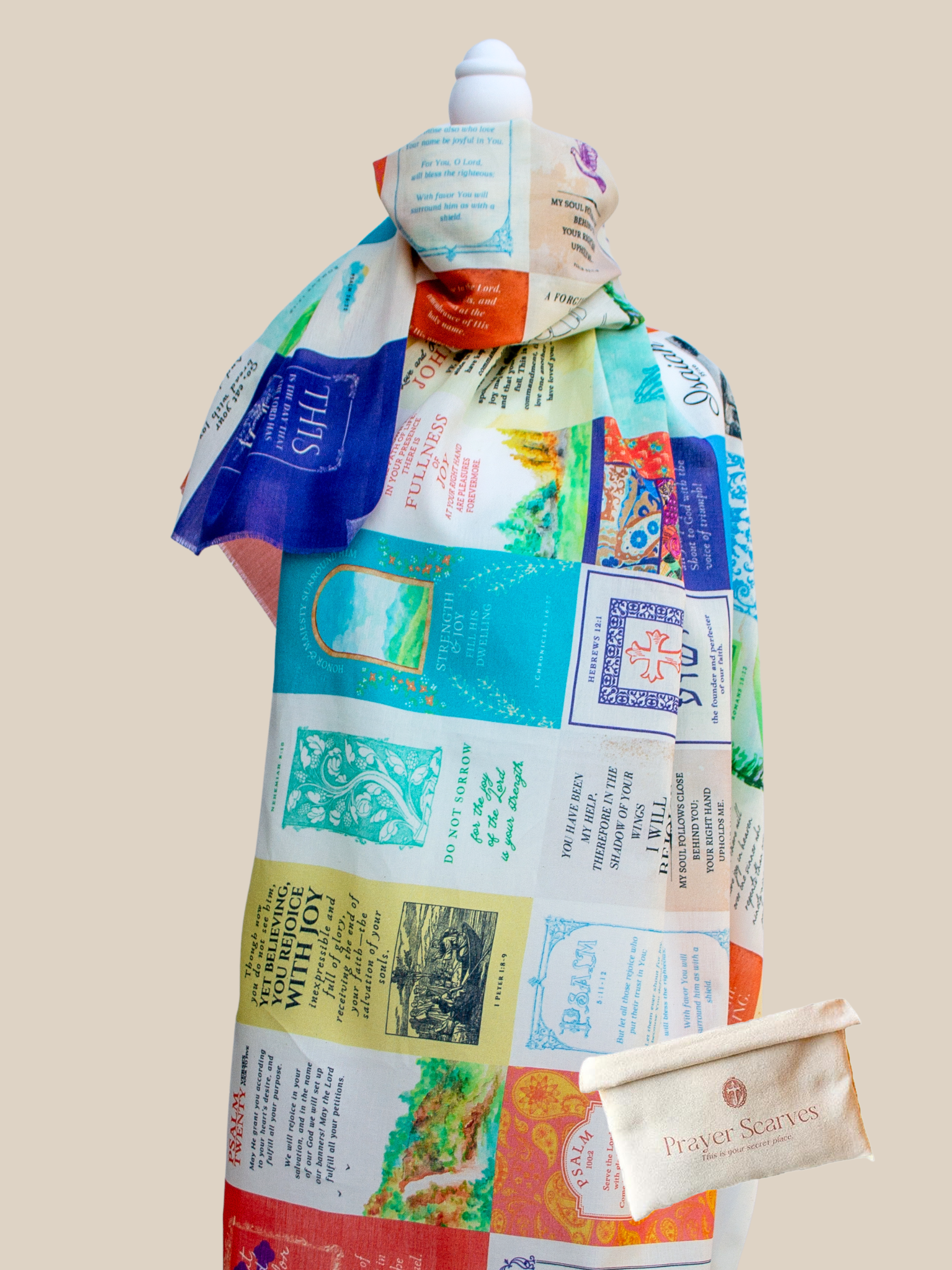 Joy Cotton Prayer Scarf