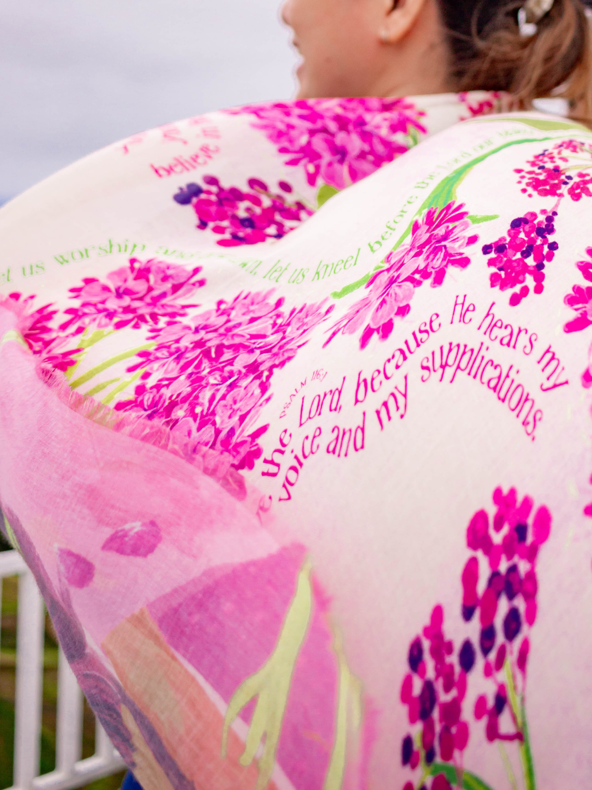 Adoration scarf, worship prayer shawl, Mary of Bethany scarf, Christian worship gift, spiritual renewal gift