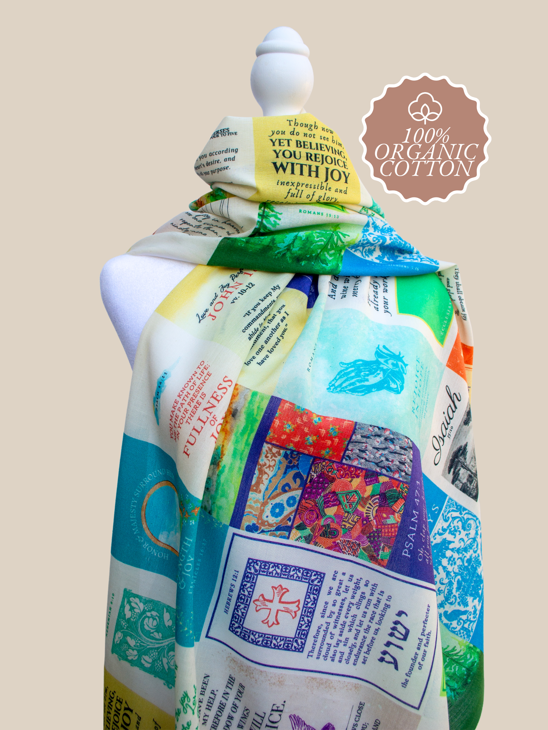 Joy Cotton Prayer Scarf
