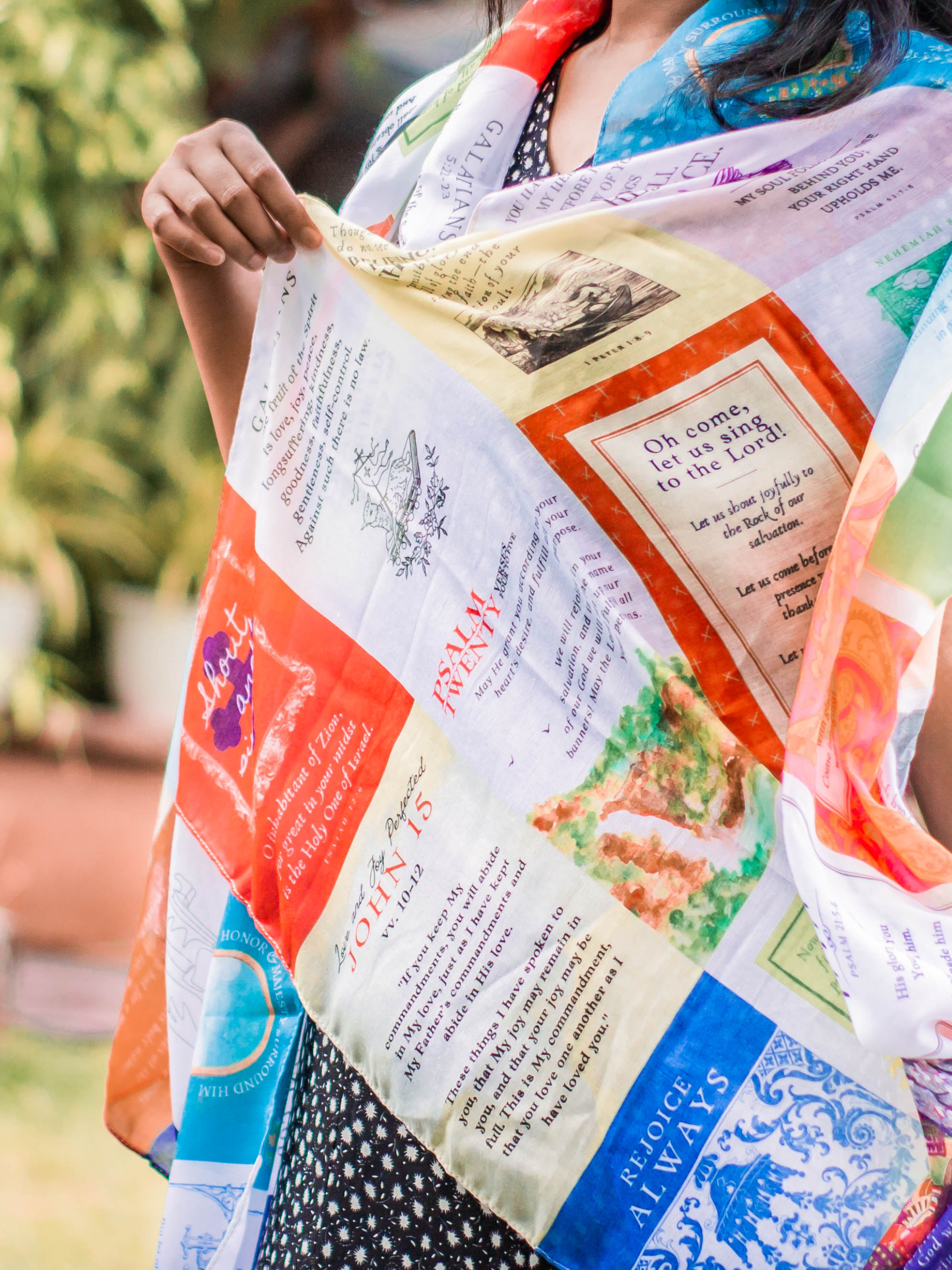 Joy Cotton Prayer Scarf