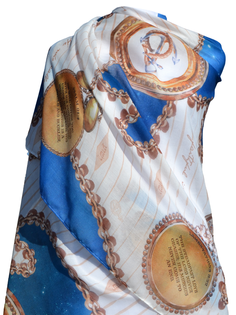 Faithfulness scarf, Christian encouragement gift, waiting on God scarf, trust God timing shawl
