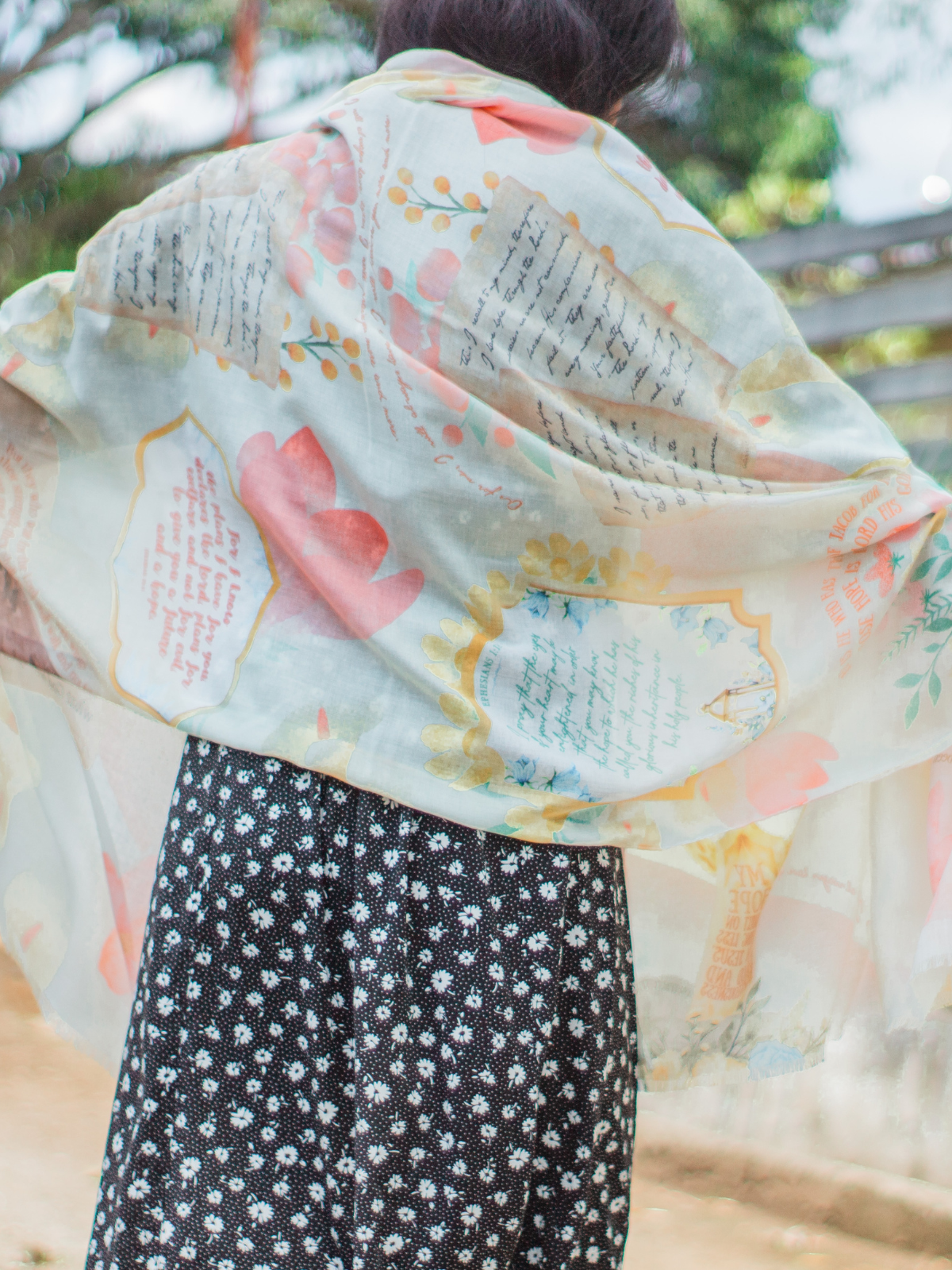 Hope scarf, Christian encouragement gift, Isaiah 40:31 Bible verse scarf, Jeremiah 29:11 shawl, Christian caregiver gift