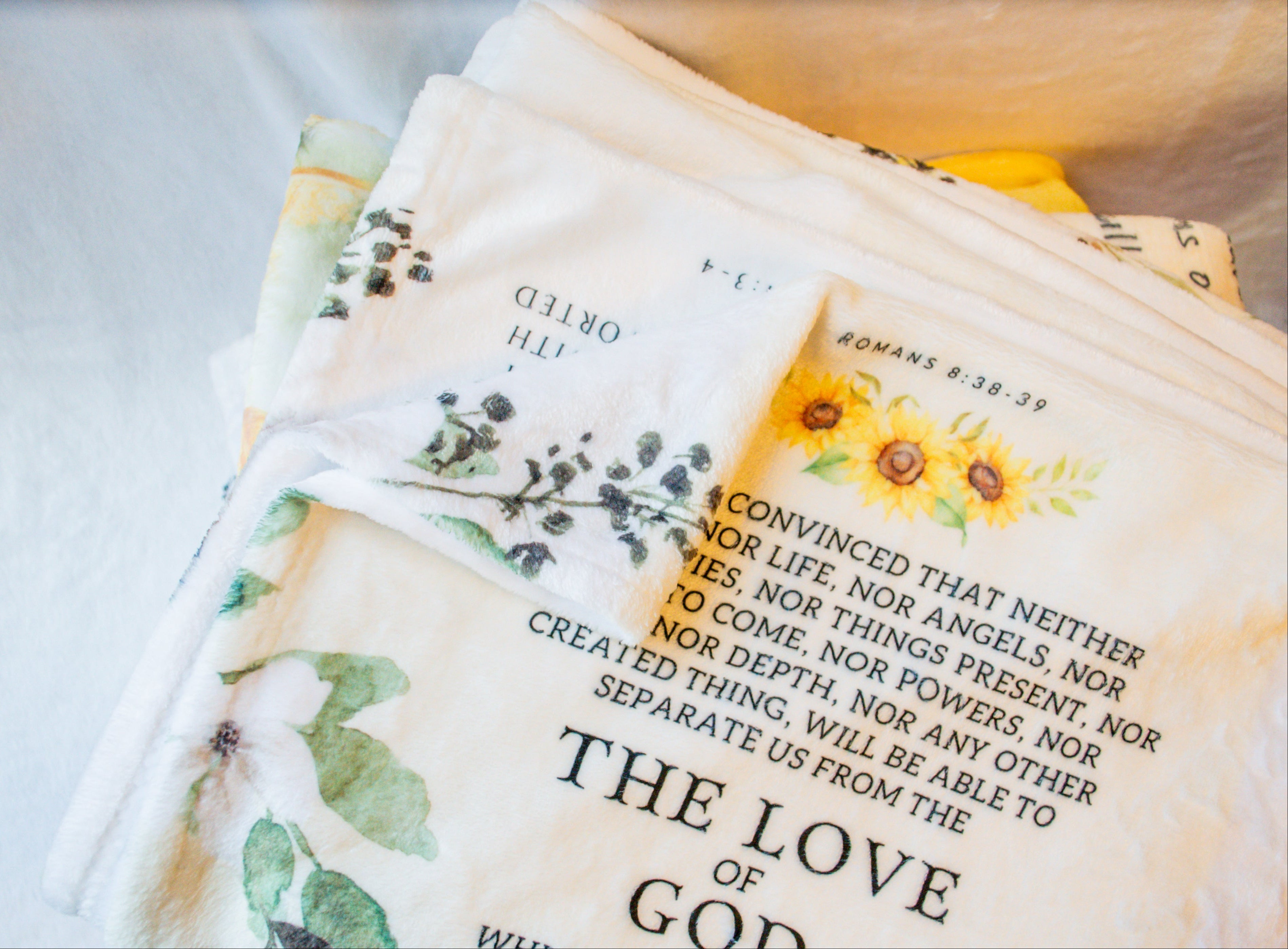 Dawn Bible Verse Sympathy Blanket