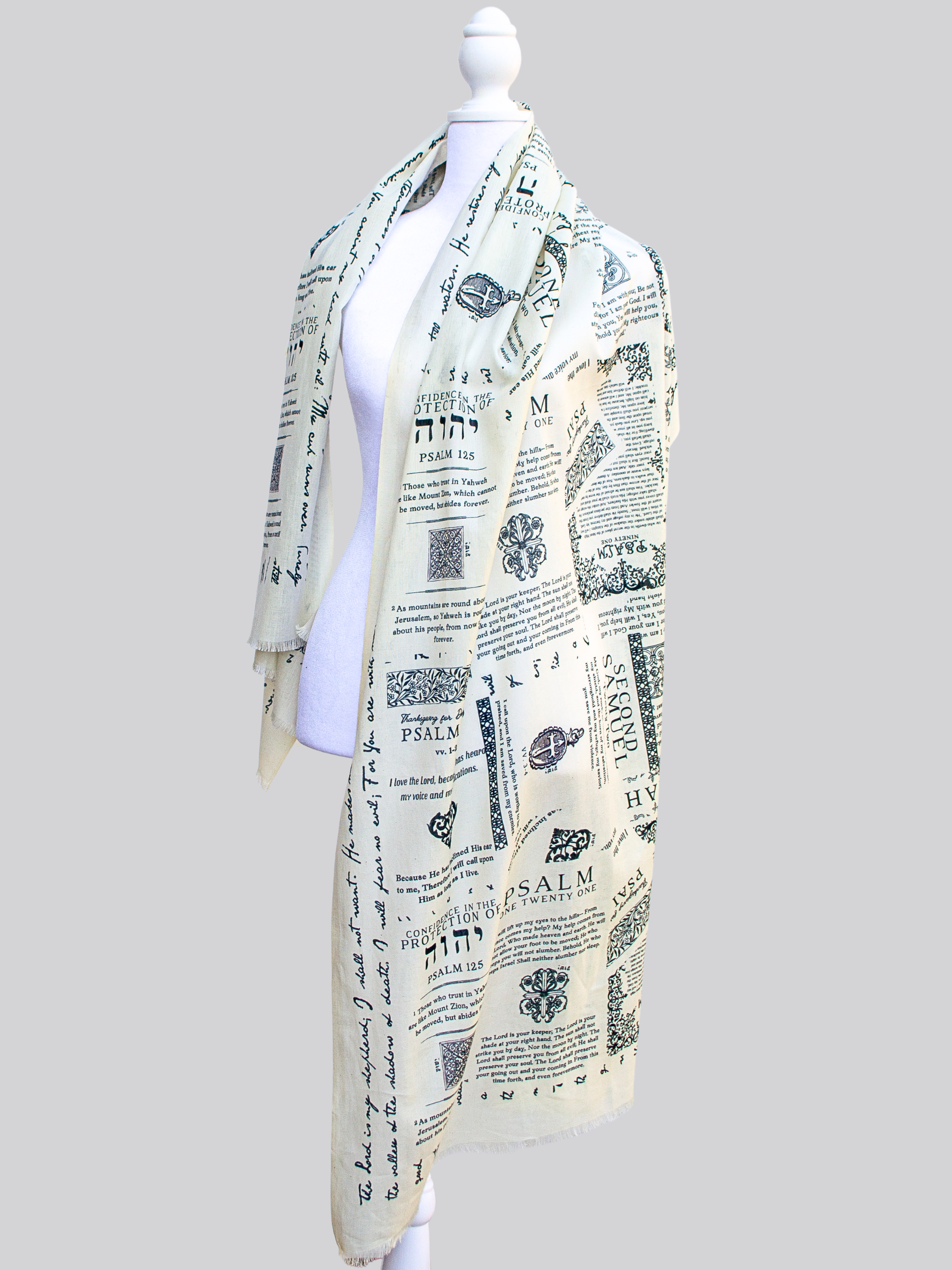 Protection Cotton Scarf (Ivory, Organic Yarn))