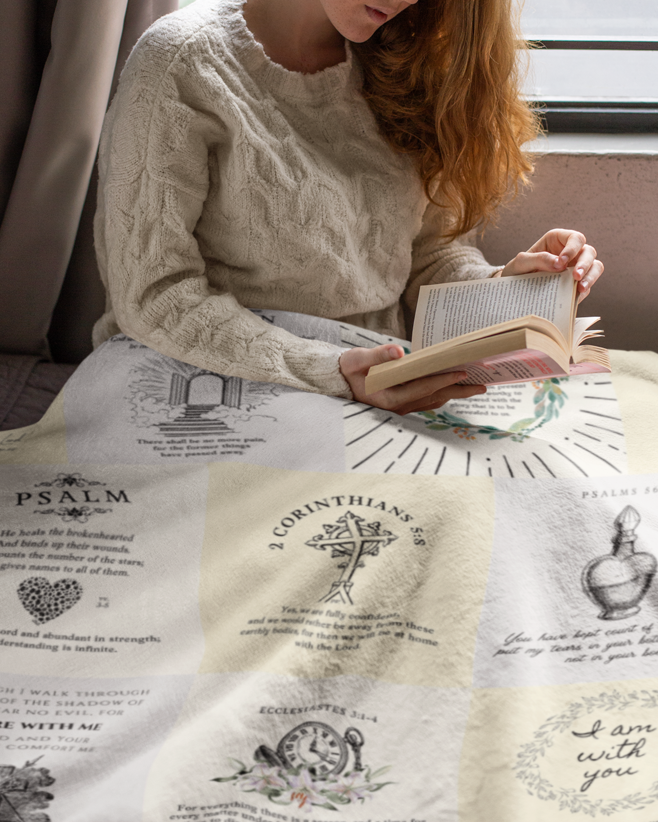 Dawn Bible Verse Sympathy Blanket