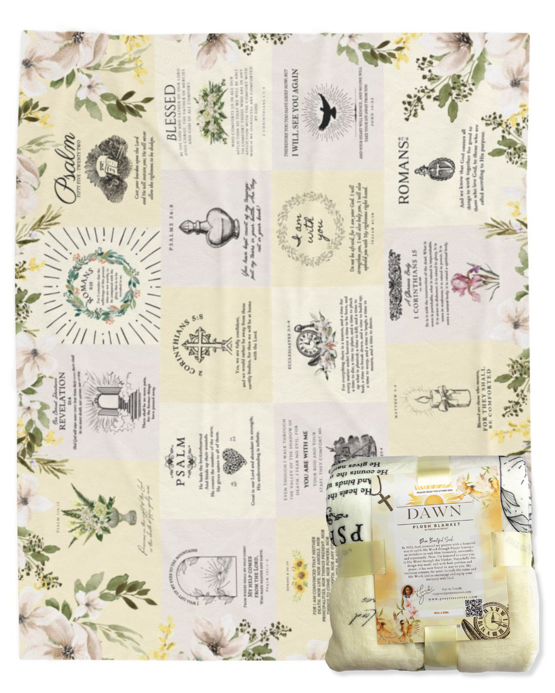 Dawn Grief Comfort Bible Verse Blanket