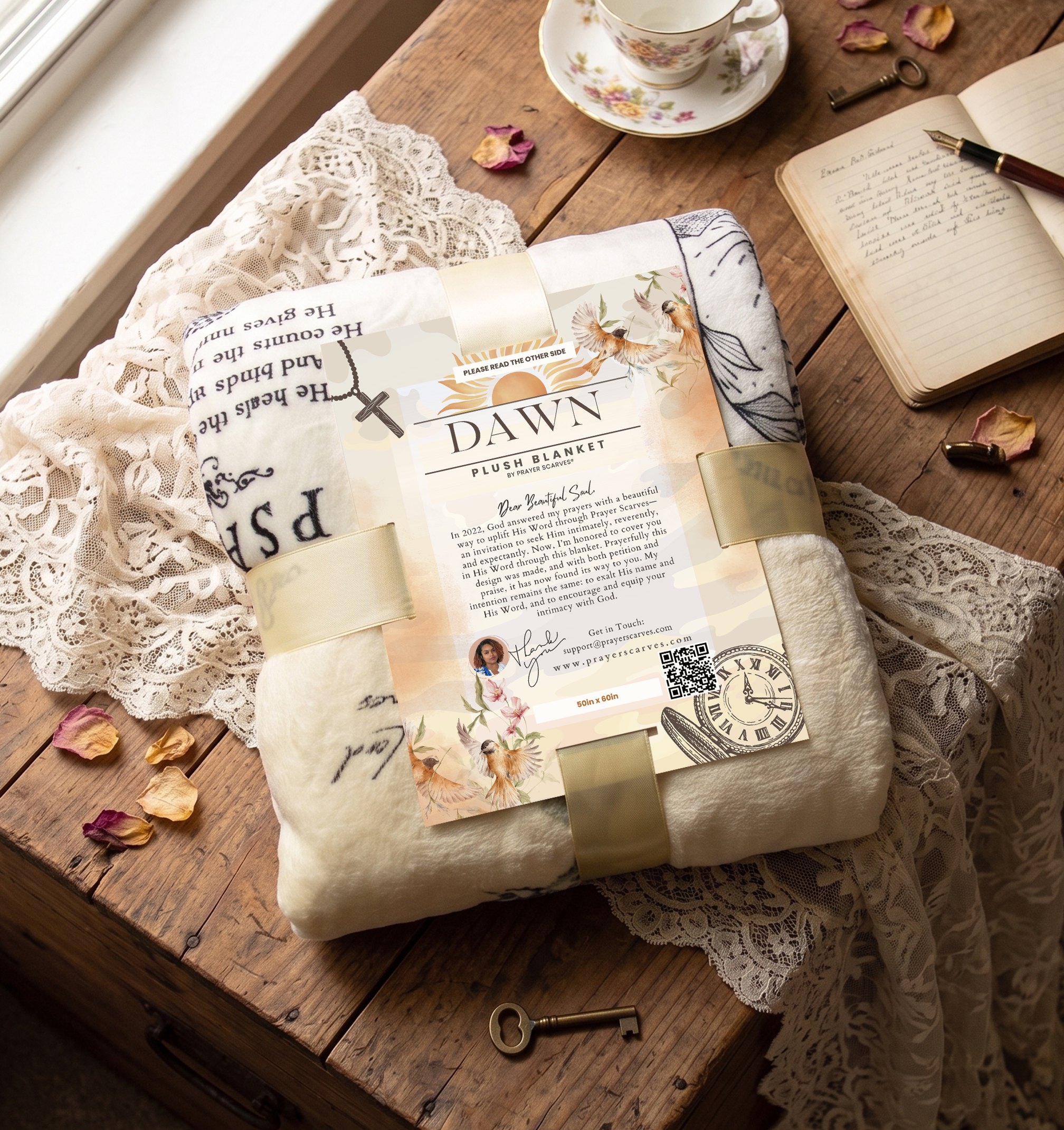 Dawn Grief Comfort Bible Verse Blanket