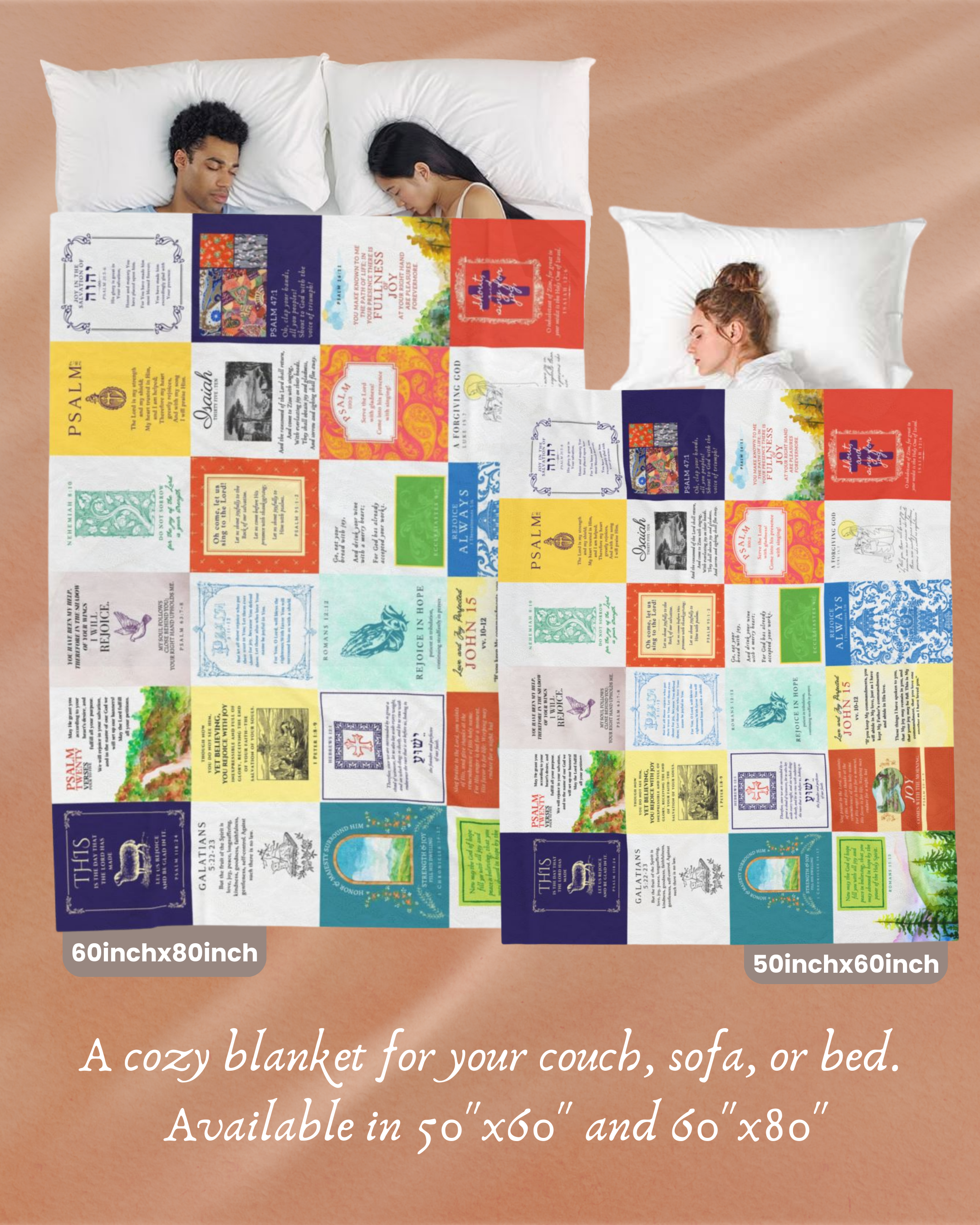 Joy Bible Verse Blanket