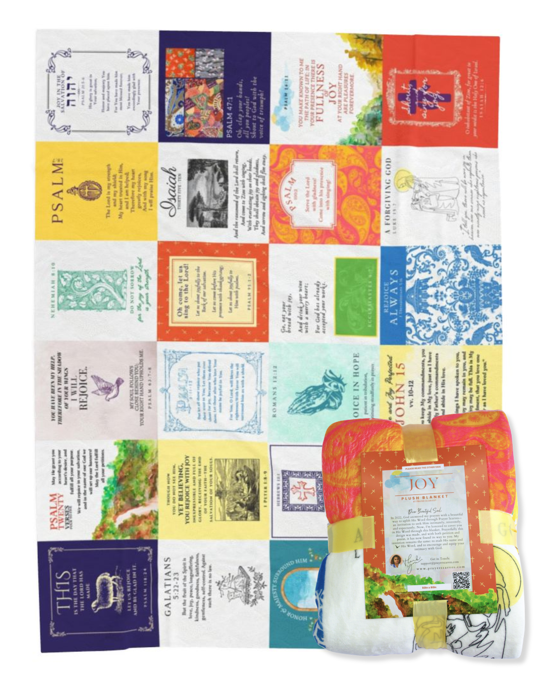 Joy Bible Verse Blanket