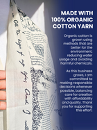 Cotton protection prayer scarf by Prayer Scarves® shown in a close-up detail, made with organic cotton yarn and featuring Scripture passages about God’s protection