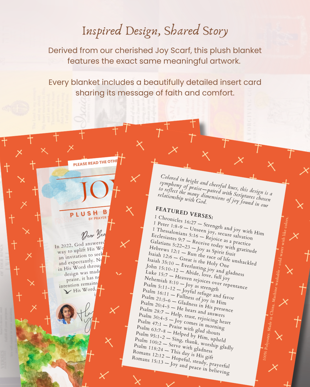 Joy Bible Verse Blanket