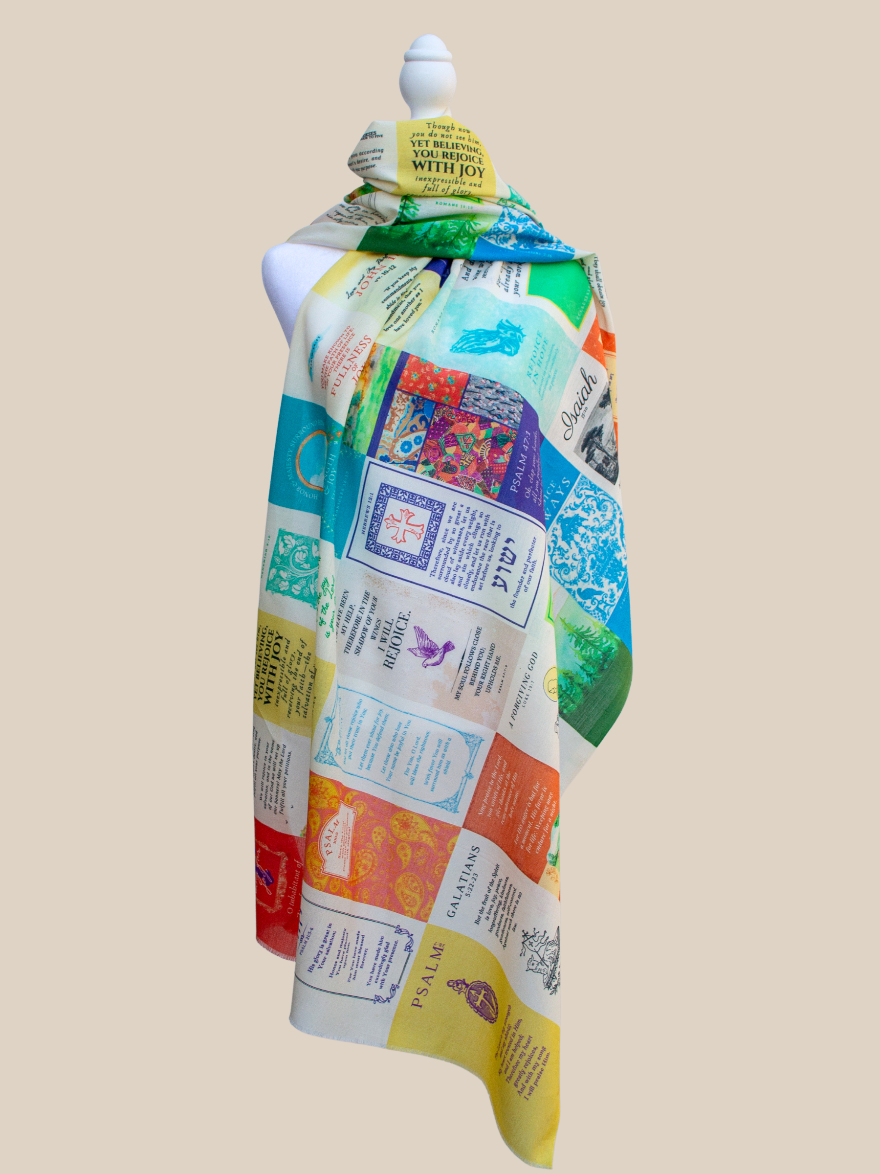 Joy Cotton Prayer Scarf